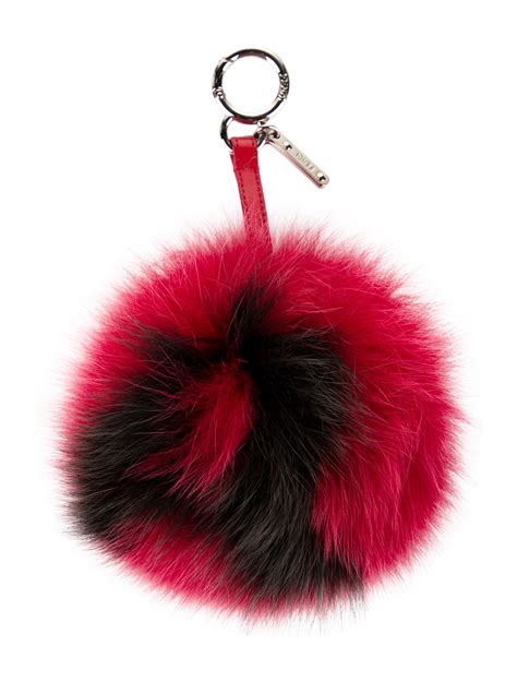 fendi keychain pouch|fendi fur keychain.